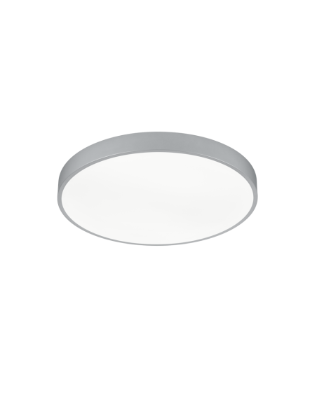 Trio – Waco – Plafonnier LED titane, 52,5W, lumière réglable 2300+3000+4000K pour cuisine ou chambre
