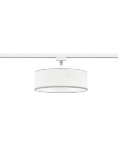 Trio – DUOline – Plafonnier LED blanc en tissu, 2xE27, 25W, design flexible pour système de rails 2