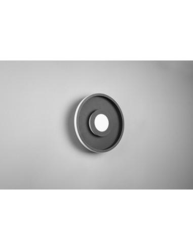 Plafonnier LED, 28W, 3200lm, 3000K, Noir Mat, IP44 intérieur | Trio