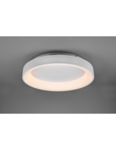 Trio – Girona – Plafonnier LED blanc mat Ø60 cm avec télécommande, 48W, 5600lm, lumière variable 2700–6000K 2