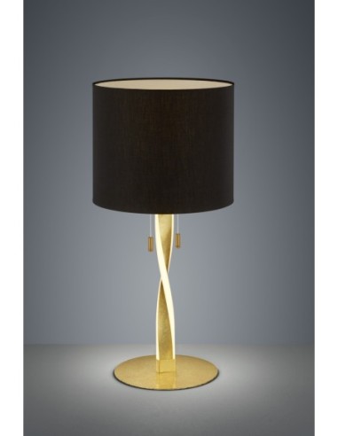 Lampe de Table avec LED SMD, 2x3W, 3000K, 2x300lm, 1xE27, max. 40W – Trio – Nandor  | Trio