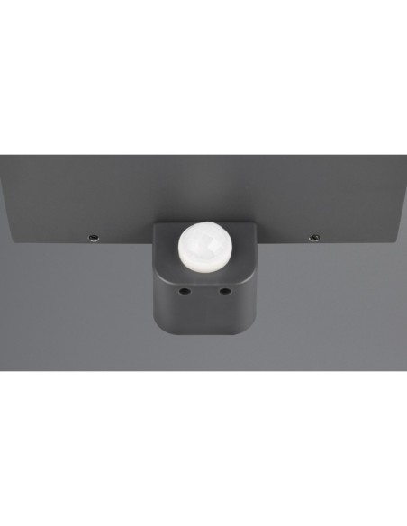 Luminaire extérieur GARONNE anthracite avec capteur de mouvement façade