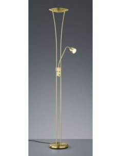 Trio – Arizona – Lampadaire LED en laiton mat, 19W, 2200lm, design moderne et classique 2