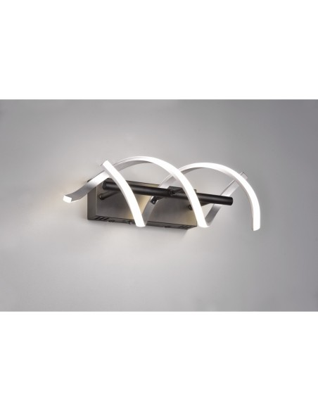 Trio – Sequence – Applique murale LED 22W, 2800lm, réglable en luminosité et couleur, Aluminium Brossé