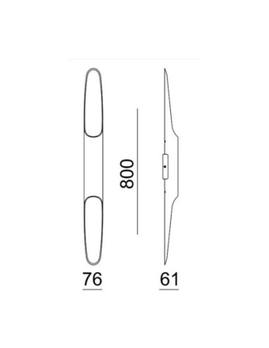 Applique intérieure  Led Apodis 800 noir et cuivre - Dekolight Leluminaireled.com