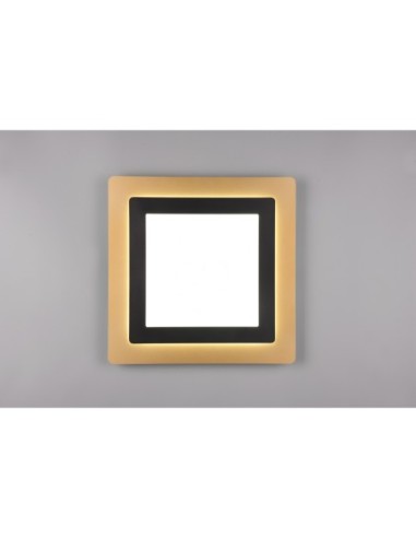 Plafonnier LED SMD, 6000lm, 2700 - 6500K, Noir et Or - Trio - Morgan