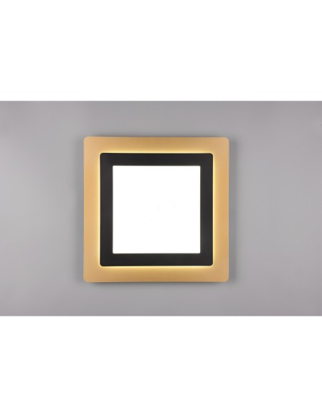 Plafonnier LED SMD, 6000lm, 2700 - 6500K, Noir et Or - Trio - Morgan