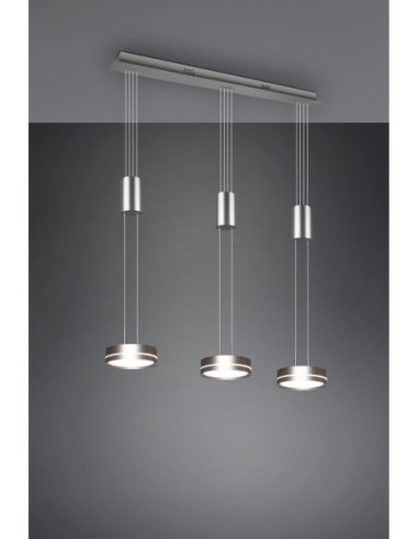 Trio – Franklin – Suspension LED 9W, design futuriste, idéale pour salle à manger ou cuisine