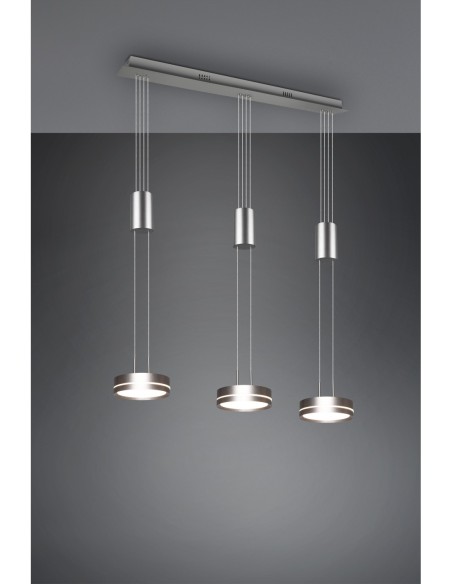 Trio – Franklin – Suspension LED 9W, design futuriste, idéale pour salle à manger ou cuisine