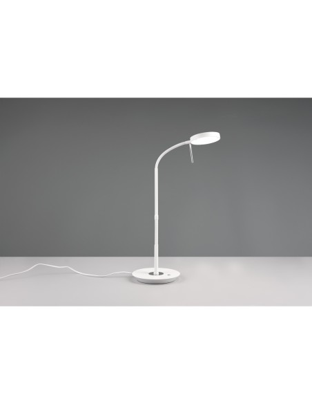 Lampe de bureau LED, 1400lm, 2300+3000+4000K, Blanc mat - Trio - Monza