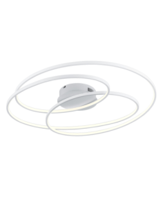 Trio – Gale – Plafonnier LED design 50W blanc mat avec variateur SWITCH et 7000lm