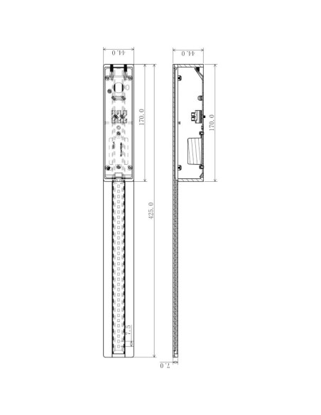 Applique murale intérieure Parala gris argent - Dekolight Leluminaireled.com
