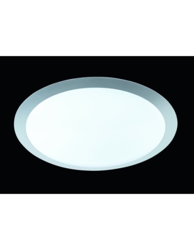 Trio – Gonzalo – Luminaire de plafond moderne LED 25W, blanc et titane