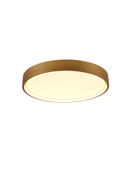 Trio – Doha – Plafonnier LED en laiton mat, 29W, lumière réglable 2300-4000K
