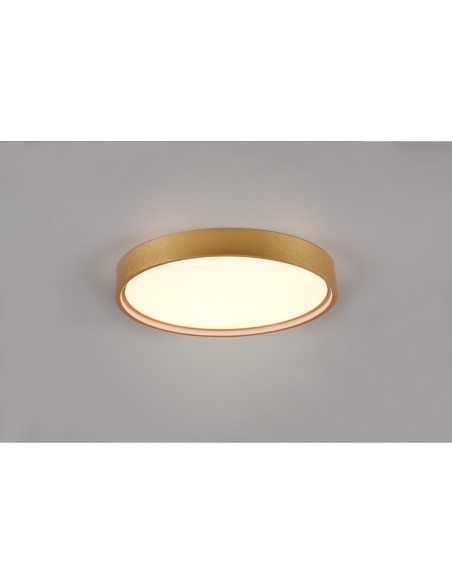 Plafonnier LED, 1x SMD, 3260lm, 2300-4000K, Laiton Mat - Trio - Doha