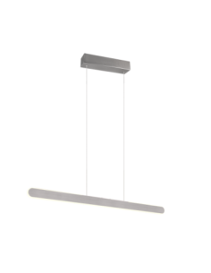 Trio – Helios – Suspension LED tactile réglable en hauteur, aluminium brossé