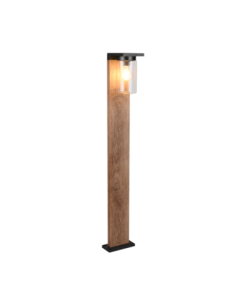 Trio – Ardila – Potelet LED extérieur avec détecteur de crépuscule, design bois