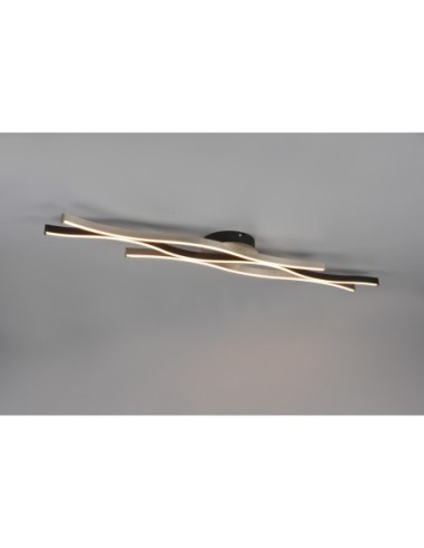 Trio – Blaze – Plafonnier LED incurvé avec variateur SWITCH et contrôle de couleur de lumière