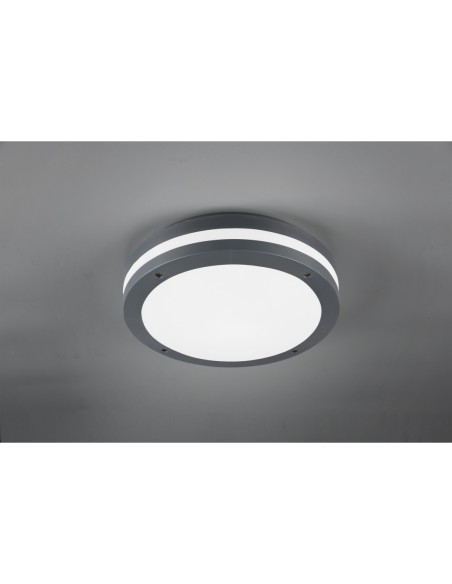 Trio – Piave – Luminaire LED extérieur, 1180lm, 3000K, IP54, design sobre anthracite