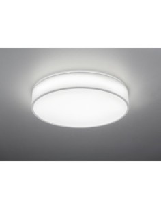 Trio – Lugano – Plafonnier LED SMD 42W, 4900lm, 3000-5000K, abat-jour en tissu blanc 2