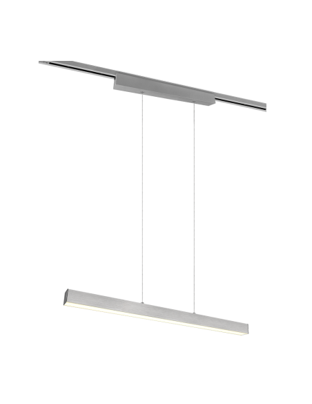 Trio – DUOline – Suspension 1x SMD LED, 29W, nickel mat, éclairage vers le haut et bas