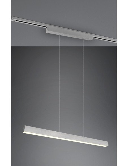 Trio – DUOline – Suspension 29W, 3400lm, 3000K, design moderne nickel mat, efficace et élégant