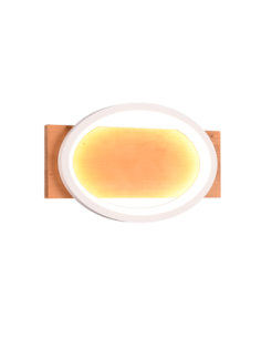 Trio Barca – Applique/Plafonnier LED 16W, bois naturel et blanc mat, 1800 lm, IP20