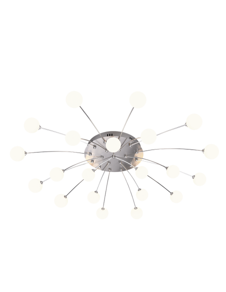 Trio Bullet – Plafonnier LED décoratif 21x1,5W, 3000K, variateur à 3 niveaux