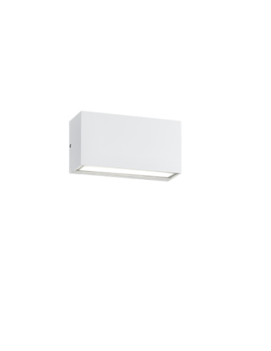 Applique LED extérieure Trent blanc mat 9W 1100 lumens IP65