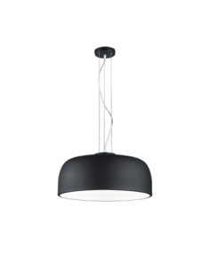 Trio Baron – Suspension 4xE27, max. 40W, noir et blanc, diffuseur acrylique