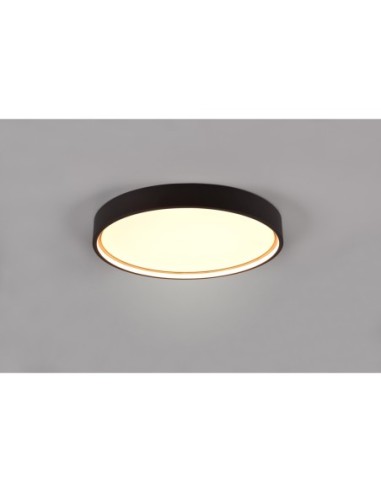 Trio DOHA - Plafonnier LED 29W, 3260lm, 2300-4000K, ajustable, noir mat, éclairage moderne