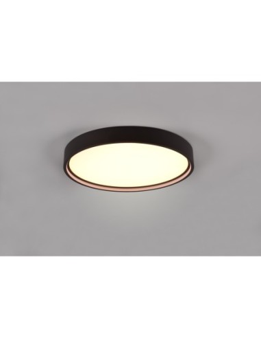 Plafonnier LED 29W 3260 lm 2300+3000+4000K noir mat - Trio - Doha