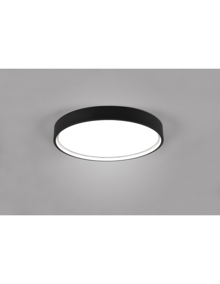 Plafonnier LED 29W 3260 lm 2300+3000+4000K noir mat - Trio - Doha