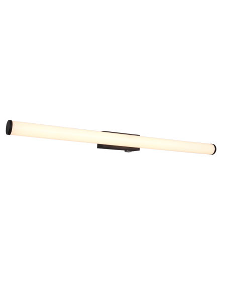 Trio Mattimo – Applique murale LED 8,6W, 880lm, 3000K, noir mat, IP44 pour salle de bain