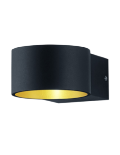 Trio LACAPO – Applique murale LED 4,3W, 430lm, 3000K, noir et or, éclairage haut/bas