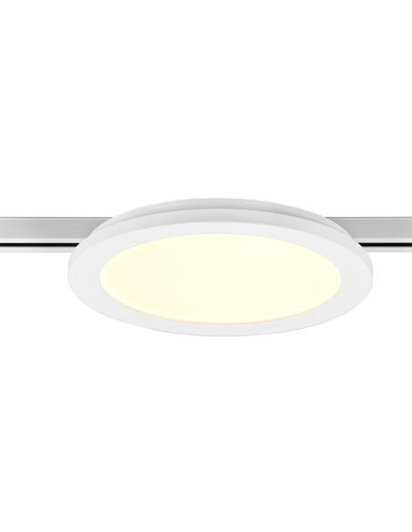 Trio Camillus – Plafonnier LED 13W, 1400lm, 3000K, blanc mat, pour rail DUOline