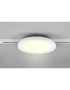 Trio Camillus – Plafonnier LED 13W, 1400lm, 3000K, blanc mat, pour rail DUOline 2