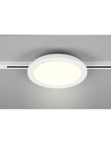 Trio DUOline  Camillus– Plafonnier LED intégré 13W, 1400lm, 3000K, design plat, pour montage mural ou plafond
