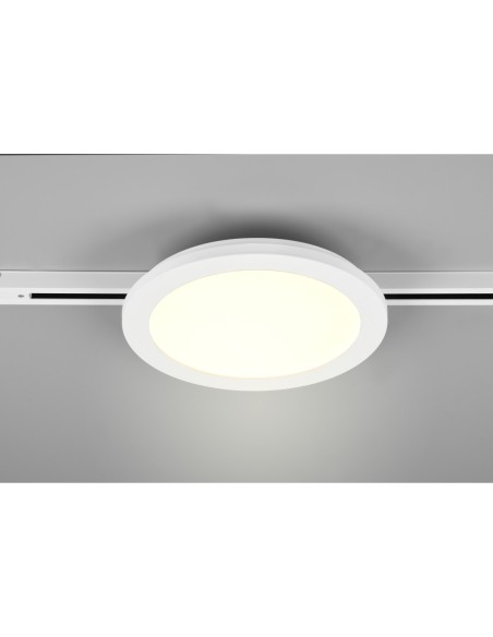 Trio DUOline  Camillus– Plafonnier LED intégré 13W, 1400lm, 3000K, design plat, pour montage mural ou plafond