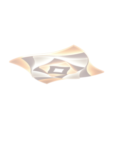 Trio Akita – Plafonnier LED 56W, 6550lm, 3000-6500K, avec télécommande et mémoire, design géométrique