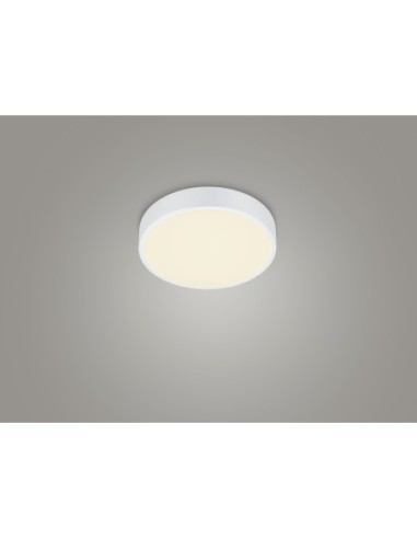 Trio Waco – Plafonnier moderne LED 28W, lumière réglable (2300K/3000K/4000K), blanc mat