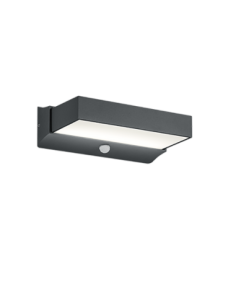Trio Cuando – Applique LED extérieure 11W avec détecteur, lumière haut/bas, IP54, anthracite