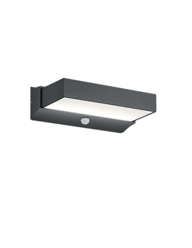 Trio Cuando – Applique LED extérieure 11W avec détecteur, lumière haut/bas, IP54, anthracite