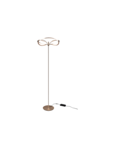 Trio Charivari – Lampadaire LED 31W, variateur intégré, laiton mat, 4100lm