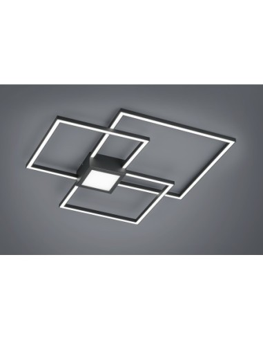 Trio Hydra – Luminaire de plafond design LED, dimmable 3 niveaux, 4400 lm, moderne