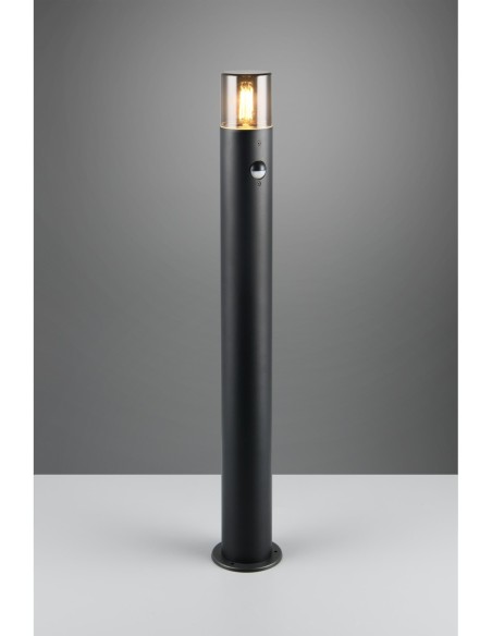 Trio Hoosic – Luminaire d'allée LED avec détecteur de mouvement, extérieur résistant