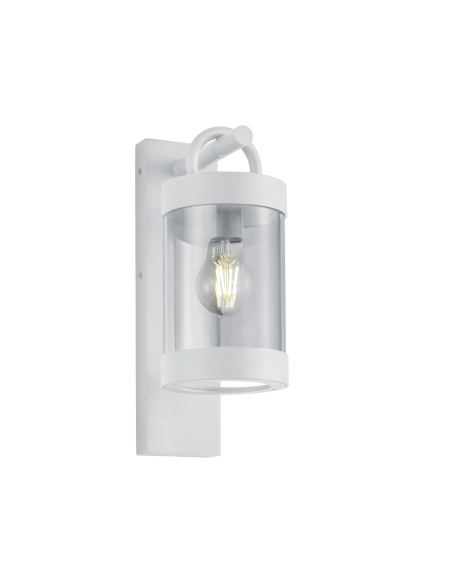 Trio Sambesi – applique murale extérieure blanche IP44 avec détecteur crépusculaire