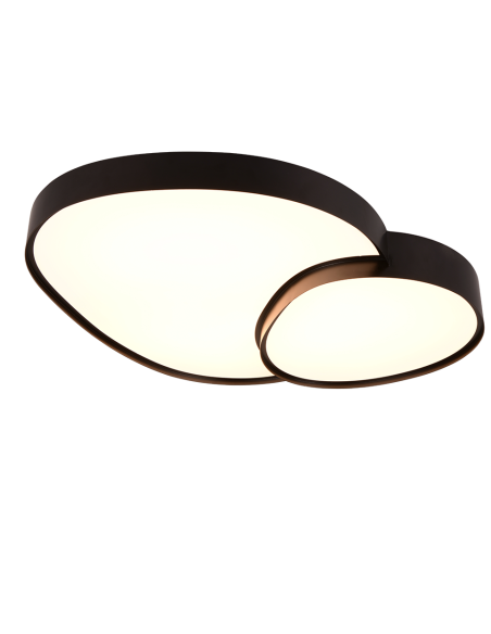 Trio Rise – plafonnier LED 45W, 5300 lm, lumière réglable avec télécommande