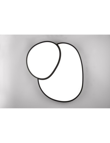 Plafonnier LED design noir mat, dimmable avec télécommande intérieur | Trio