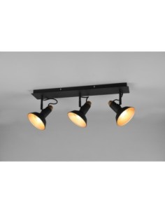 Trio roxie – spot 3xE14 max 10W, métal noir mat, orientable, design moderne 2